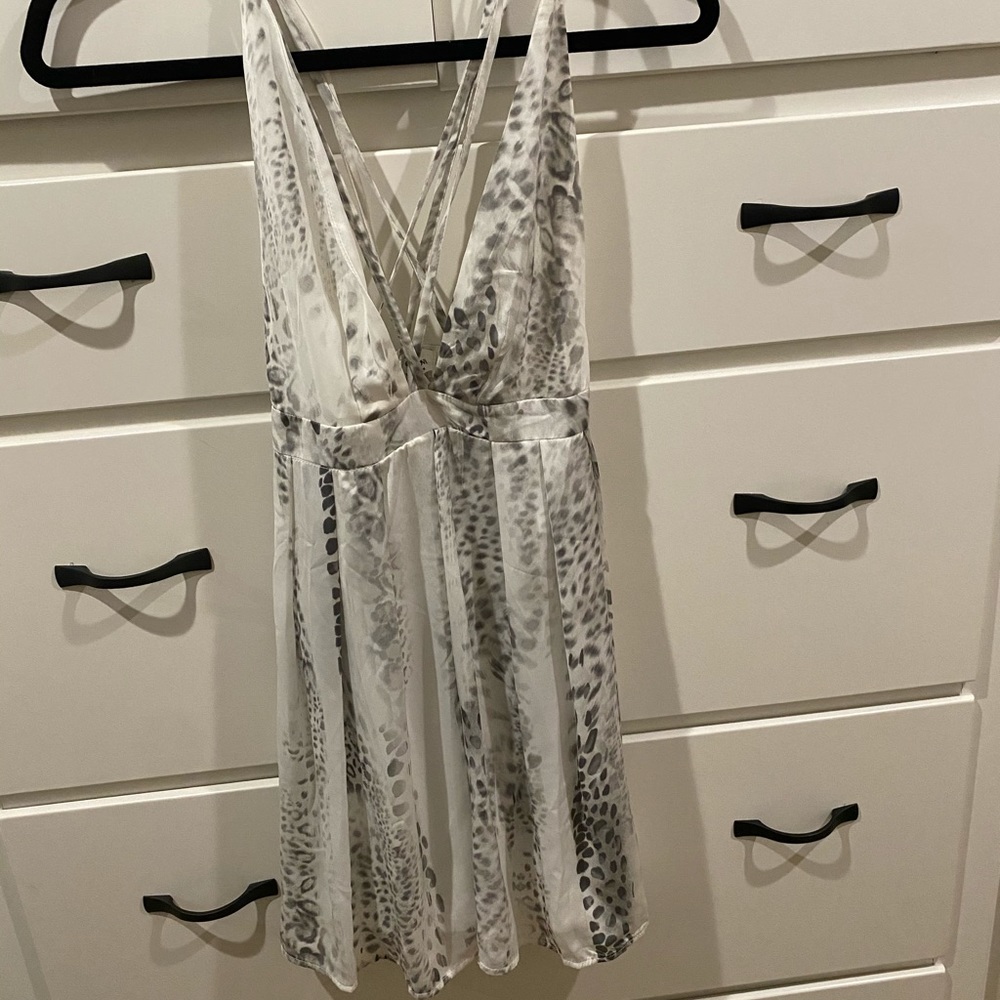 Strappy back mini dress